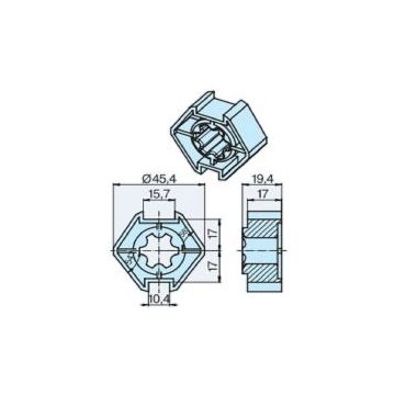 Roue 50x2 (35) Rolmatic pour tube rainuré moteur volet roulans et store P5-P13 -BECKER-