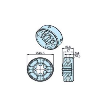 Roue 50 x 1.5 Warema tube lisse moteur volet roulant P5-P13 - BECKER-