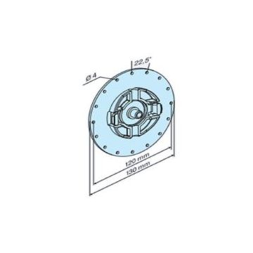 Support clip P/R avec pion Profine moteur tubulaire volet roulant R7-R20 -BECKER-