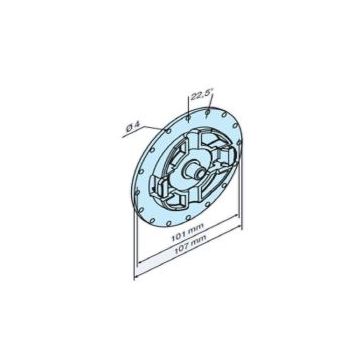 Support clip P/R avec pion GEALAN moteur tubulaire volet roulant R7--R20 -BECKER-