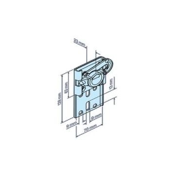 Support mural universel L3/25 moteurs tubulaires volets roulants L44/14-L60/11 -BECKER-