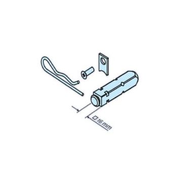 Pièce de raccordement carré 16 mm type 1 moteur tubulaire store etvolet roulant L44-L120 - BECKER -