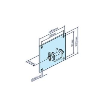 Support moteur L Blend 3/25 moteurs tubulaires volets roulants L44 - L200 - BECKER -