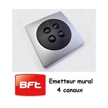 Télécommande / Emetteur mural 4 canaux - 433.92MHz BFT Remplacé parMIME PAD BFT