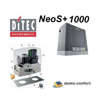 Moteur seul NeoS+ 1000 pour portail coulissant poids 1000Kg DITEC