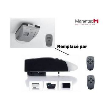 Opérateur pour portails 1 battant COMFORT 520 L gris et alu + télécommande