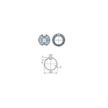 Adaptateur Octogonal 40x(0.6/0.8) roue + couronne NICE