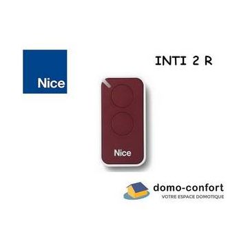 Télécommande Inti 2 canaux couleur NOIR 43392MHz NICE