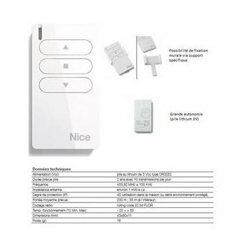 Digicode/sélecteur numérique 12 touches aluminiumMOONTOUCH technologie Nice / Remplacé par NIEDSB