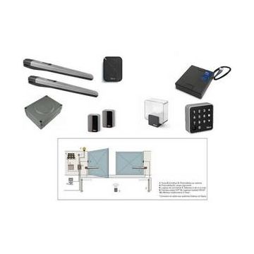 Kit motorisation TOONAKIT + batterie secours pour portails battants Nice