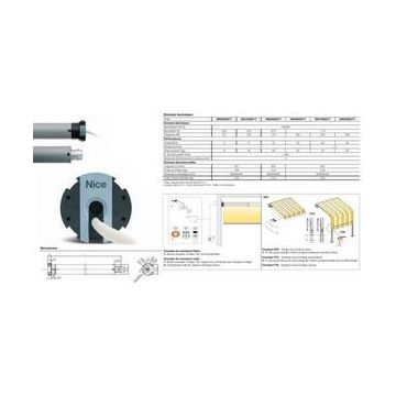 Moteur tub.For Max Pro 5Nm Fin course éléctr.-Encodeur-NICE VOIR NIEFITMP517