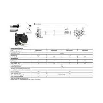 Moteur tub.For Max A-VR15Nm Fin course éléctr-Encodeur-NICE VOIR NIEMATMA1517