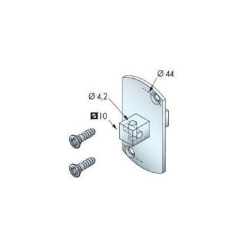 Rail en 3.50m 2 parties transmission par courroie pour moteur portede garage GM. - SIMU -