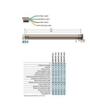 Motorisation RDO 50 CSI 20/17 pour porte de garage enroulable Somfy