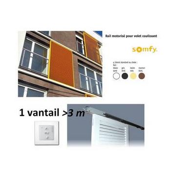 Motorisation pr volet COULISSANT - 1 volet <3m couleur standard SOMFY