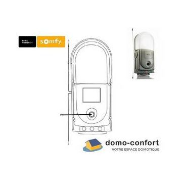 Capot bas de remplacement pour AXOVIA Multipro / AXOVIA 300 Somfy