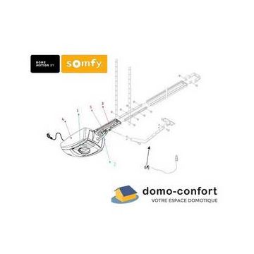 Bras articulé bronzal pour moteur PASSEO SGA et AXOVIA. - SOMFY -