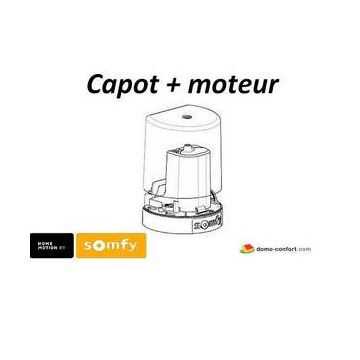 Capot seul blanc  pour moteur DEXXO PRO OPTIMO SOMFY