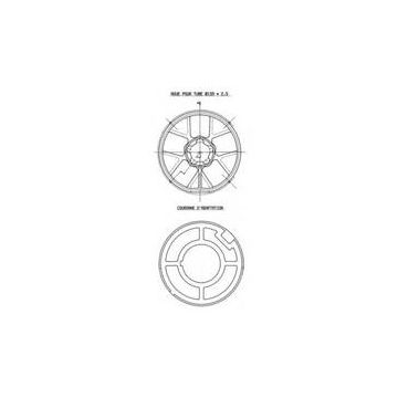 Embout monté LT50 pour tube 50x15 tourillon 12 SOMFY