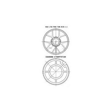 Embout monté fortes charges pour tube 102x2 tourillon 16 SOMFY