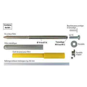 Fixation store iso creux 14x300 M10 -ING-