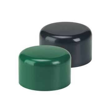 Capuchons Pour profils ronds Ø 60 mm en RAL 9005 - LOCINOX -